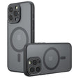 Husa de protectie Techsuit PureFrost MagSafe compatibil cu iPhone 13 Pro, Negru Mat