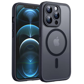Husa de protectie Techsuit PureFrost MagSafe compatibil cu iPhone 12 Pro Max, Negru Mat