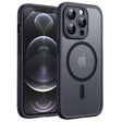 Husa de protectie Techsuit PureFrost MagSafe compatibil cu iPhone 12 Pro, Negru Mat