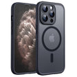 Husa de protectie Techsuit PureFrost MagSafe compatibil cu iPhone 11 Pro, Negru Mat