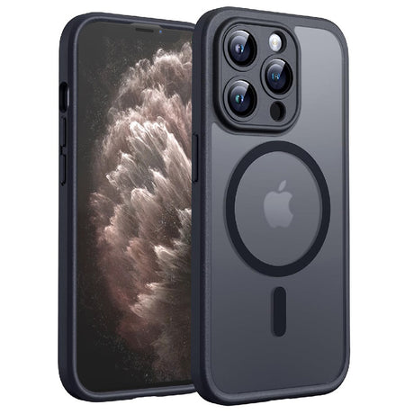 Husa de protectie Techsuit PureFrost MagSafe compatibil cu iPhone 11 Pro, Negru Mat