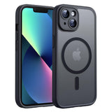 Husa de protectie Techsuit PureFrost MagSafe compatibil cu iPhone 13, Negru Mat
