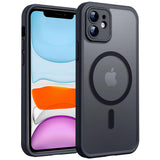 Husa de protectie Techsuit PureFrost MagSafe compatibil cu iPhone 11, Negru Mat