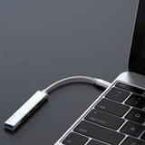 Hub/Dock Havit Docking Station (HB41), USB 3.0, 3x USB 2.0, 11.8cm Cable Length, Aluminium Alloy, Argintiu