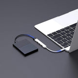 Hub/Dock Havit Docking Station (HB41), USB 3.0, 3x USB 2.0, 11.8cm Cable Length, Aluminium Alloy, Argintiu