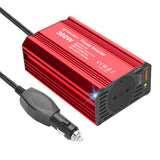 Gadget Techsuit Car Power Inverter FlexiCarVolt (IA1), Type-C, USB-A, Pocket Socket, PD65W, 300W, Rosu