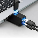 Hub/Dock Techsuit Mini Docking Station EchoLink 3 in 1 (H11), USB to 2x USB 2.0, 1x USB 3.0, 5Gbps, Negru