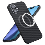 Husa de protectie Techsuit Aramid Fiber MagSafe compatibil cu iPhone 17, Negru