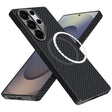 Husa de protectie Techsuit Aramid Fiber MagSafe compatibil cu Samsung Galaxy S25 Ultra, Negru