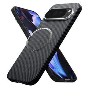 Husa de protectie Techsuit Aramid Fiber MagSafe compatibil cu Google Pixel 9 Pro XL, Negru