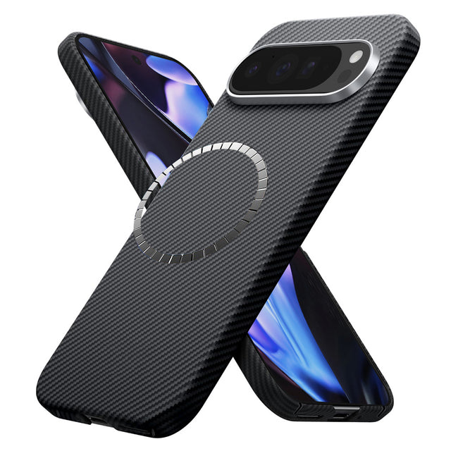 Husa de protectie Techsuit Aramid Fiber MagSafe compatibil cu Google Pixel 9 Pro XL, Negru