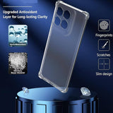 Husa de protectie Techsuit Shockproof Clear Silicone compatibil cu Motorola Moto G56, Transparent