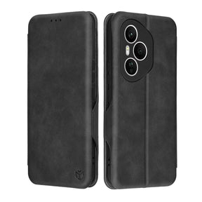 Husa de protectie Techsuit Safe Wallet Plus compatibil cu Honor 400 Pro, Negru