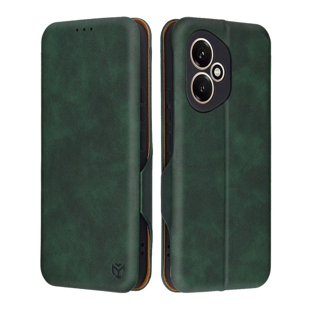 Husa de protectie Techsuit Safe Wallet Plus compatibil cu Honor 400, Verde