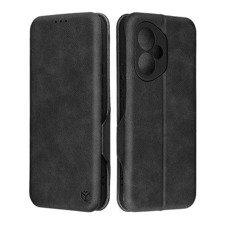 Husa de protectie Techsuit Safe Wallet Plus compatibil cu Honor 400, Negru