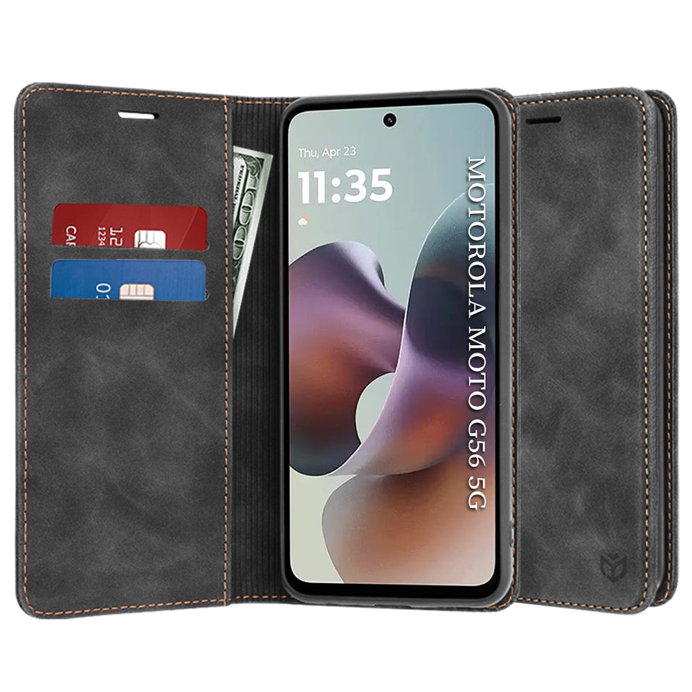 Husa de protectie Techsuit Confy compatibil cu Motorola Moto G56, Negru