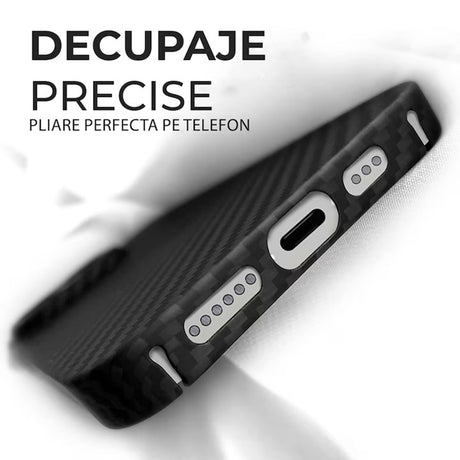 Husa de protectie Techsuit Aramid Fiber MagSafe compatibil cu iPhone 17 Air, Negru