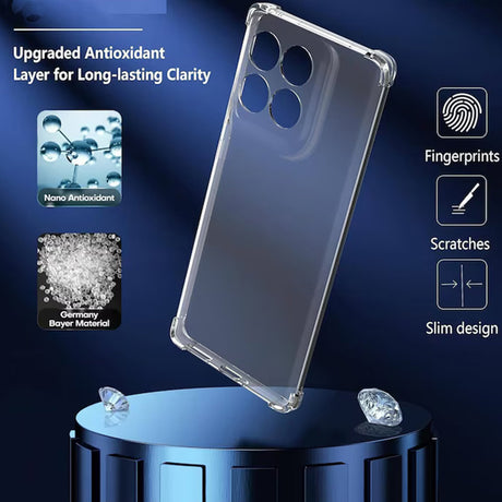 Husa de protectie Techsuit Shockproof Clear Silicone compatibil cu Google Pixel 10 Pro XL, Transparent