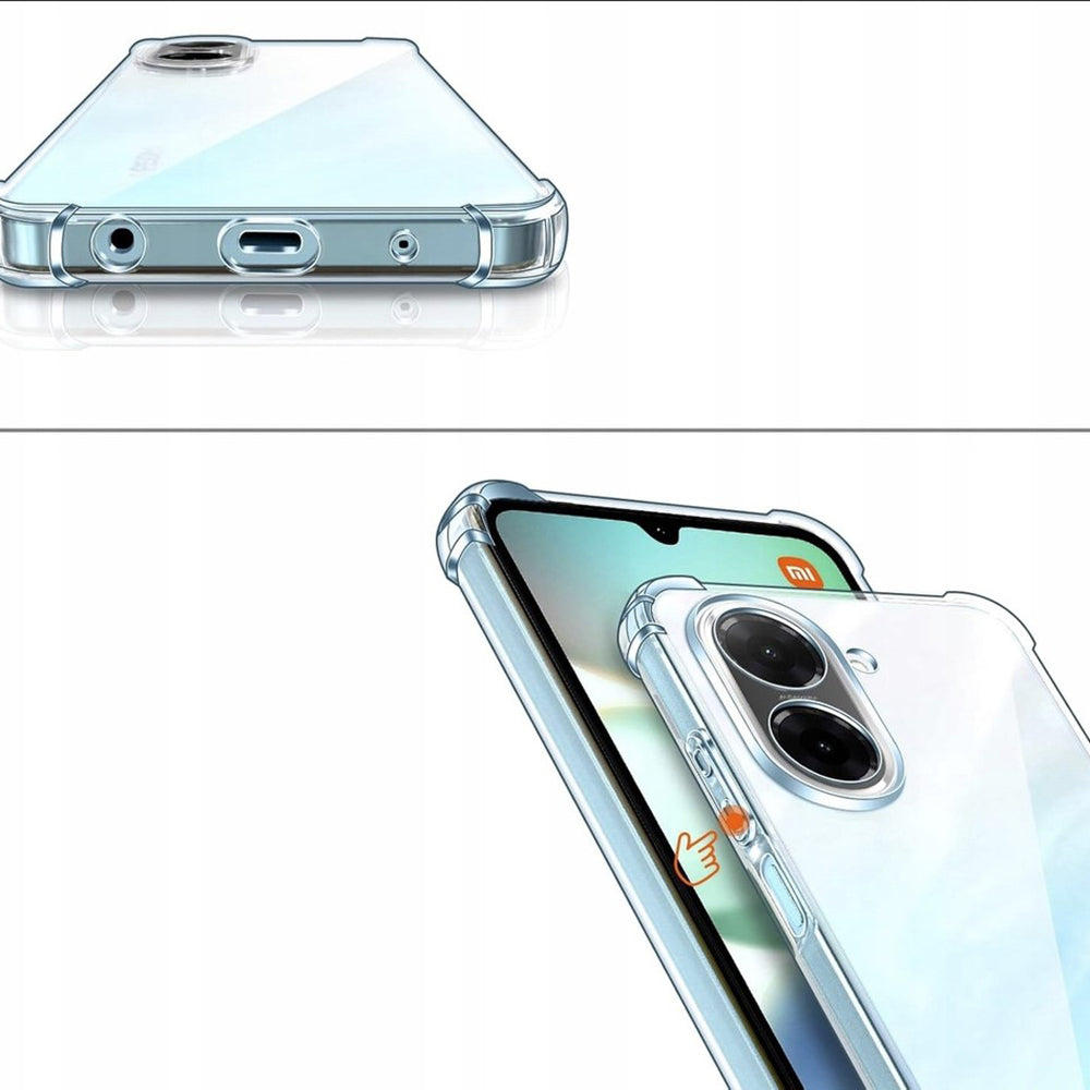 Husa de protectie Techsuit Shockproof Clear Silicone compatibil cu Xiaomi Redmi A5 4G (Regional), Transparent
