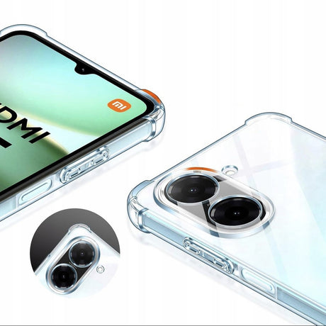 Husa de protectie Techsuit Shockproof Clear Silicone compatibil cu Xiaomi Redmi A5 4G (Regional), Transparent