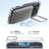 Husa de protectie ESR Classic Hybrid HaloLock Kickstand compatibil cu iPhone 17 Pro Max, Transparent