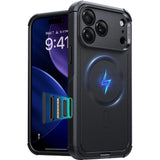Husa de protectie ESR Cyber Halolock compatibil cu iPhone 17 Pro, Negru