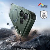 Husa de protectie ESR Cyber Halolock compatibil cu iPhone 17 Pro Max, Verde
