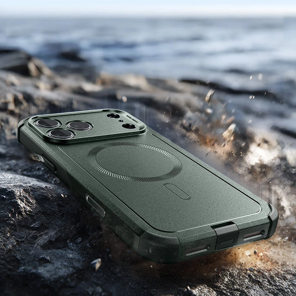 Husa de protectie ESR Cyber Halolock compatibil cu iPhone 17 Pro Max, Verde