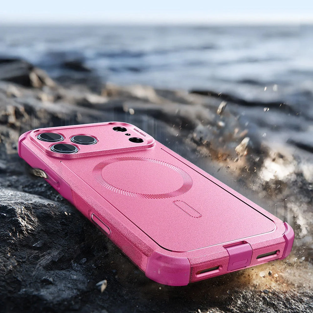 Husa de protectie ESR Cyber Halolock compatibil cu iPhone 17 Pro, Roz