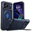 Husa de protectie ESR Cyber Armor Kickstand compatibil cu iPhone 17 Pro, Albastru