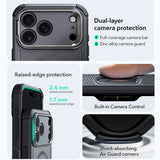 Husa de protectie ESR Cyber Armor Kickstand compatibil cu iPhone 17 Pro Max, Gri