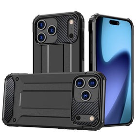 Husa de protectie Techsuit Hybrid Armor compatibil cu iPhone 17 Pro, Negru