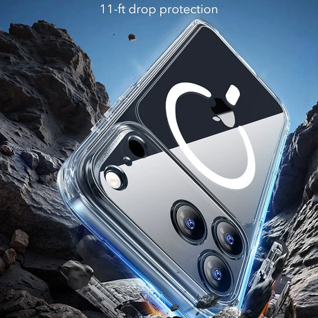 Husa de protectie ESR Classic Hybrid HaloLock compatibil cu iPhone 17 Pro, Transparent