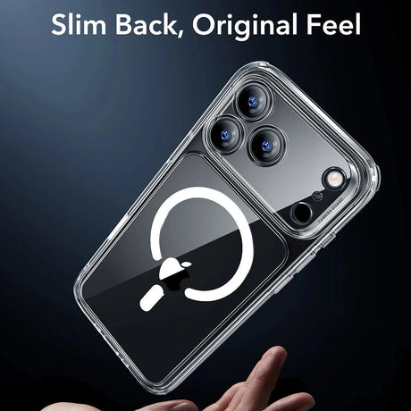 Husa de protectie ESR Classic Hybrid HaloLock compatibil cu iPhone 17 Pro, Transparent