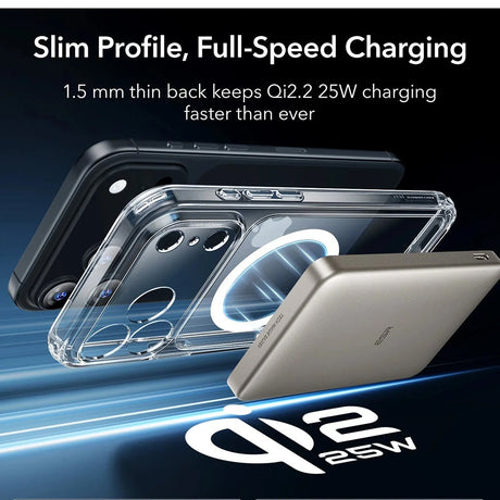 Husa de protectie ESR Classic Hybrid HaloLock compatibil cu iPhone 17 Pro Max, Transparent