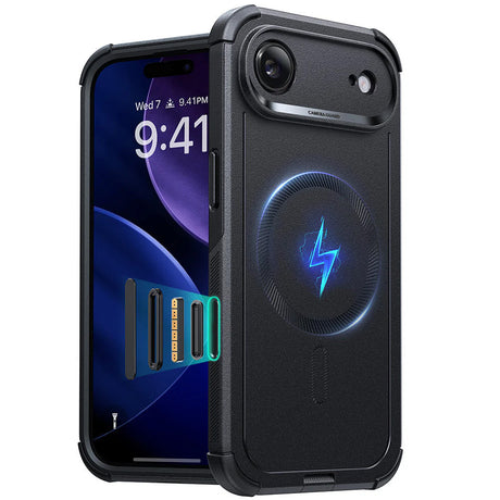 Husa de protectie ESR Cyber Halolock compatibil cu iPhone 17 Air, Negru