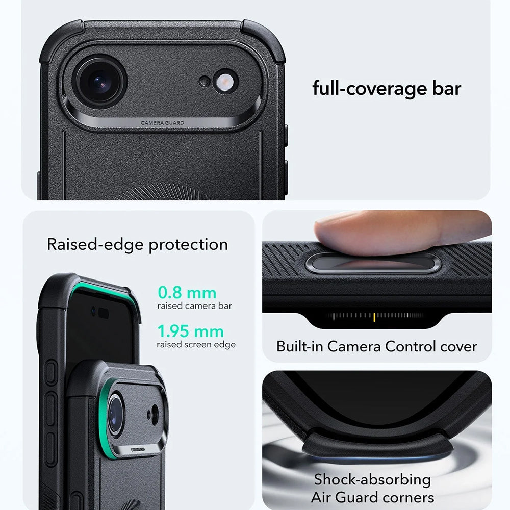 Husa de protectie ESR Cyber Halolock compatibil cu iPhone 17 Air, Negru