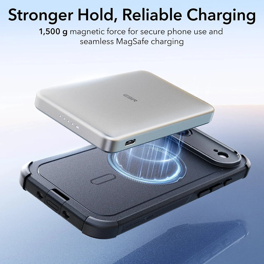 Husa de protectie ESR Cyber Halolock compatibil cu iPhone 17 Air, Negru