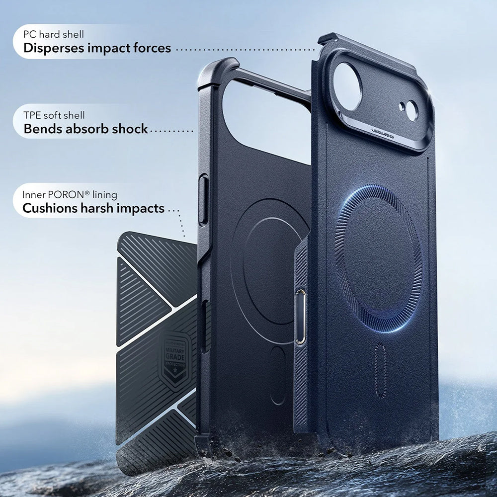 Husa de protectie ESR Cyber Halolock compatibil cu iPhone 17 Air, Albastru