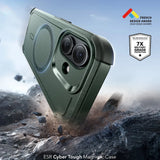 Husa de protectie ESR Cyber Halolock compatibil cu iPhone 17, Verde