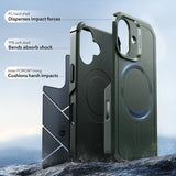 Husa de protectie ESR Cyber Halolock compatibil cu iPhone 17, Verde