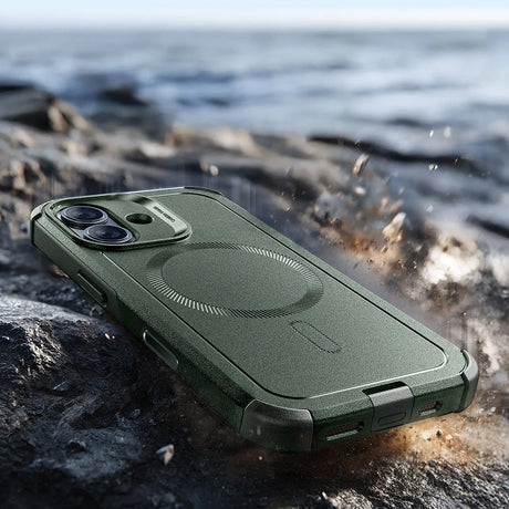 Husa de protectie ESR Cyber Halolock compatibil cu iPhone 17, Verde