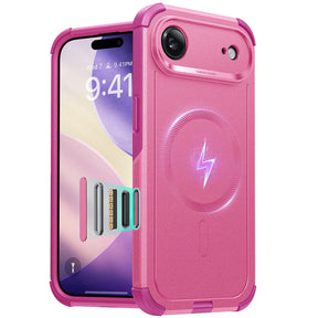 Husa de protectie ESR Cyber Halolock compatibil cu iPhone 17 Air, Roz