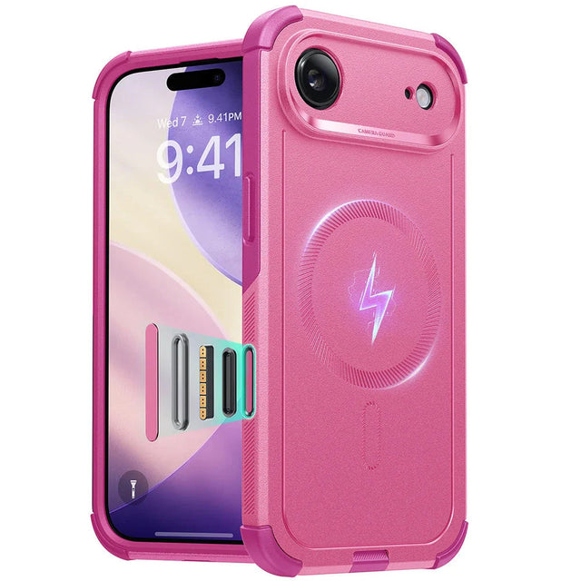 Husa de protectie ESR Cyber Halolock compatibil cu iPhone 17 Air, Roz