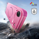 Husa de protectie ESR Cyber Halolock compatibil cu iPhone 17 Air, Roz