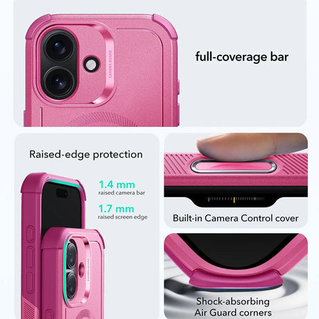 Husa de protectie ESR Cyber Halolock compatibil cu iPhone 17, Roz