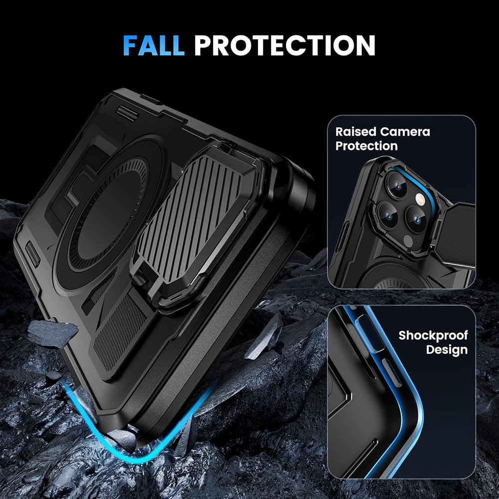 Husa de protectie Techsuit CamVault MagSafe compatibil cu iPhone 17 Pro Max, Negru