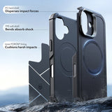 Husa de protectie ESR Cyber Armor Kickstand compatibil cu iPhone 17, Negru
