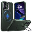 Husa de protectie ESR Cyber Armor Kickstand compatibil cu iPhone 17, Verde