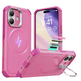 Husa de protectie ESR Cyber Armor Kickstand compatibil cu iPhone 17, Roz